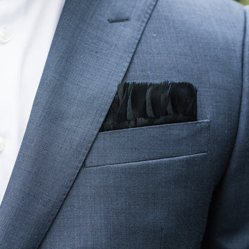 Obsidian Pocket Square