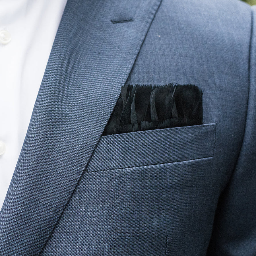 Obsidian Pocket Square