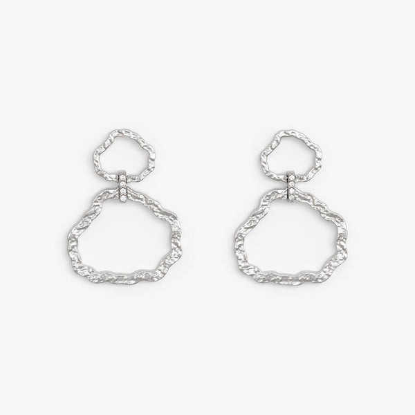 Ansonborough Rhodium Plated Drop Earring