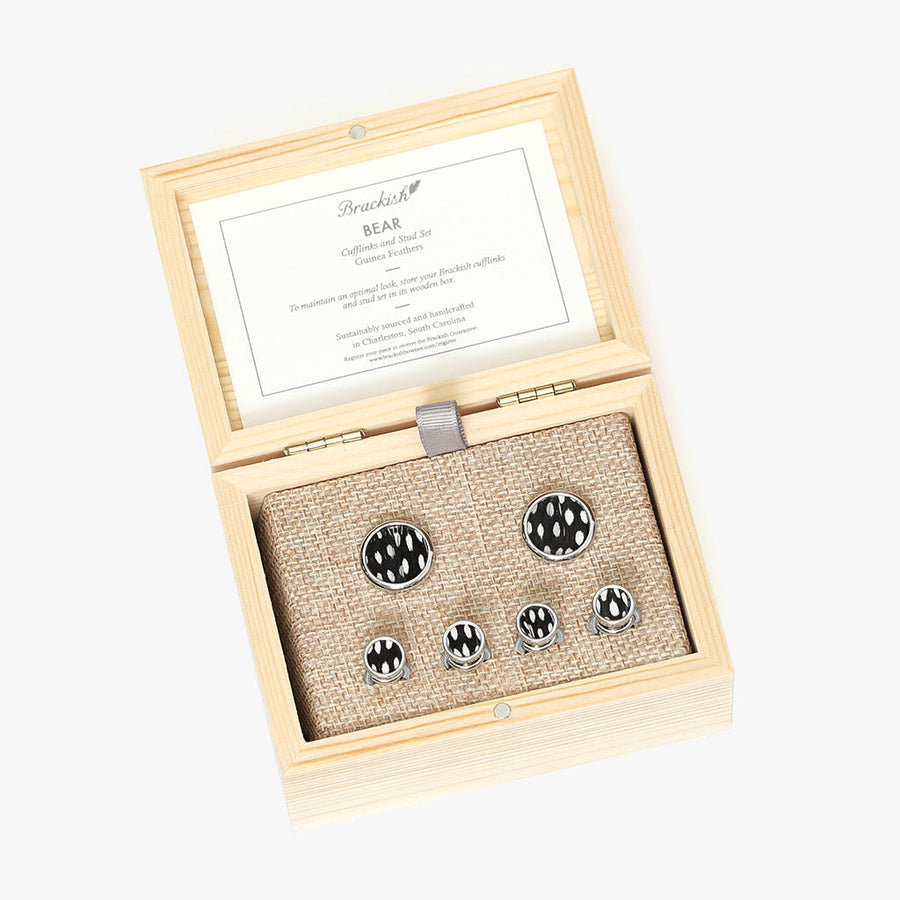 Bear Cufflink & Studs Set