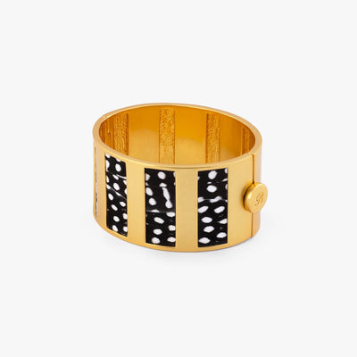 Crystal Striped Hinge Cuff