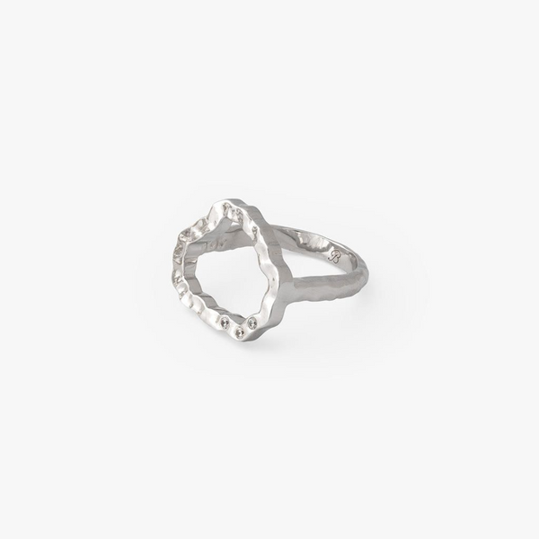 Wagener Terrace Rhodium Plated Ring
