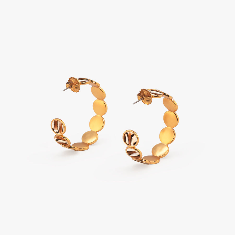 Tiger Hoop Earring